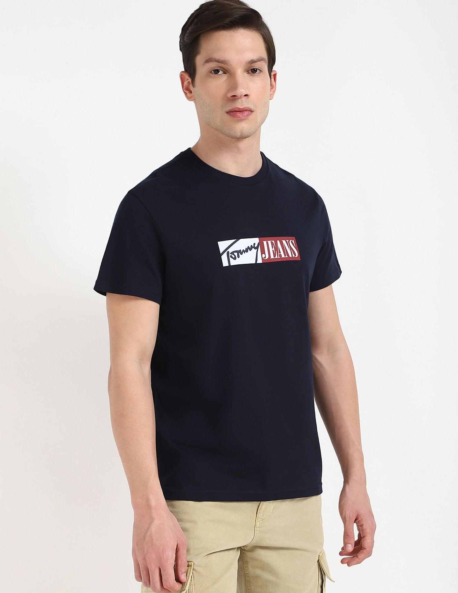 Tommy Hilfiger Logo Slim-Fit Cotton T-Shirt