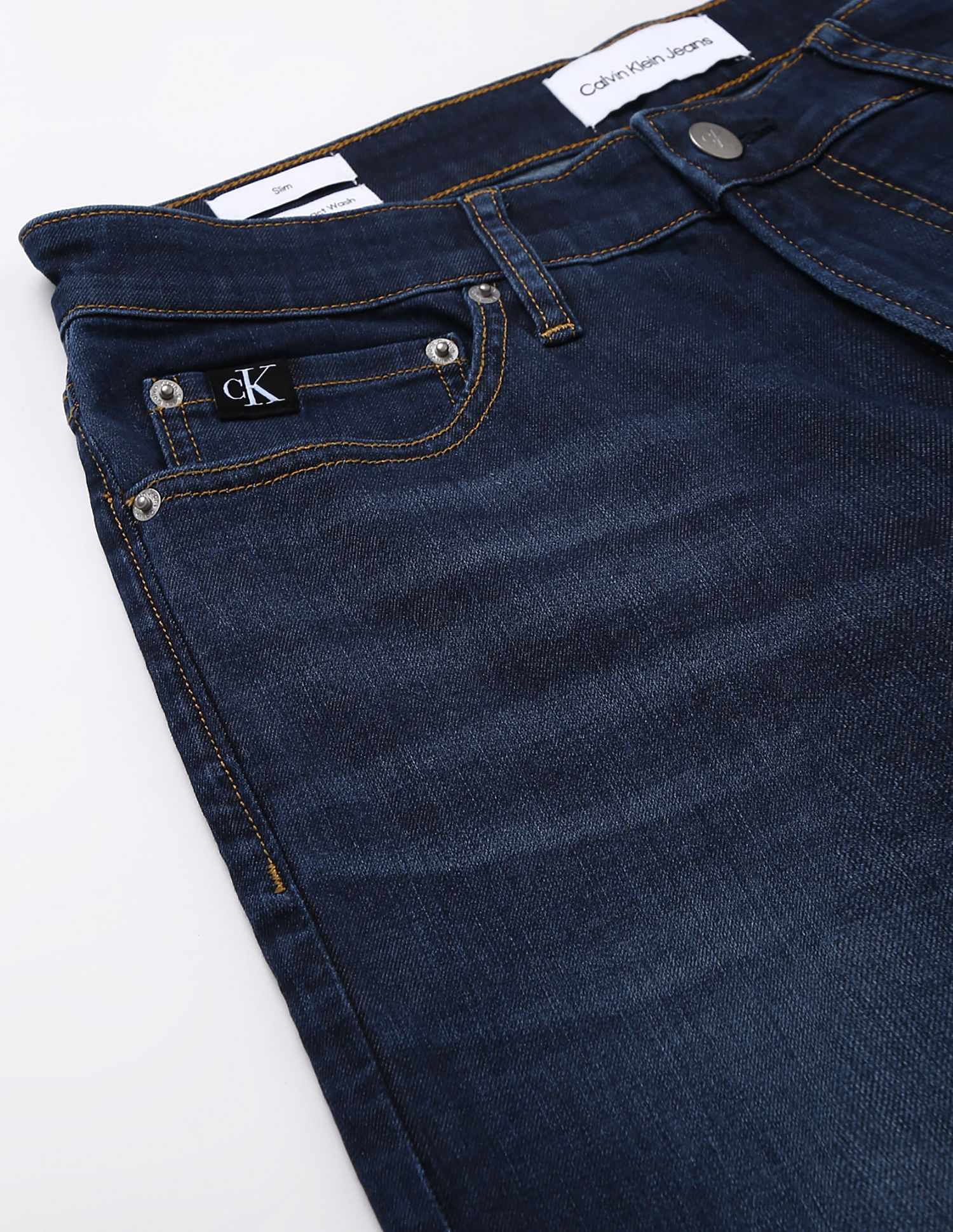 Buy Calvin Klein Men Blue Mid Rise Slim Fit Jeans - NNNOW.com
