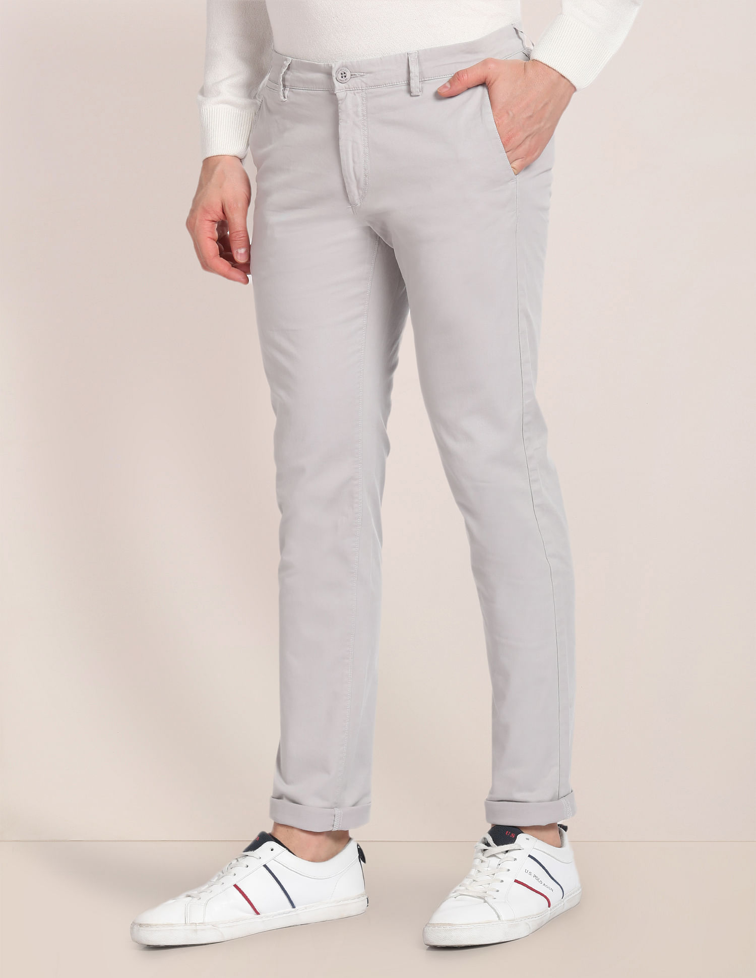 U.S. Polo Assn. Denver Slim Fit Solid trousers