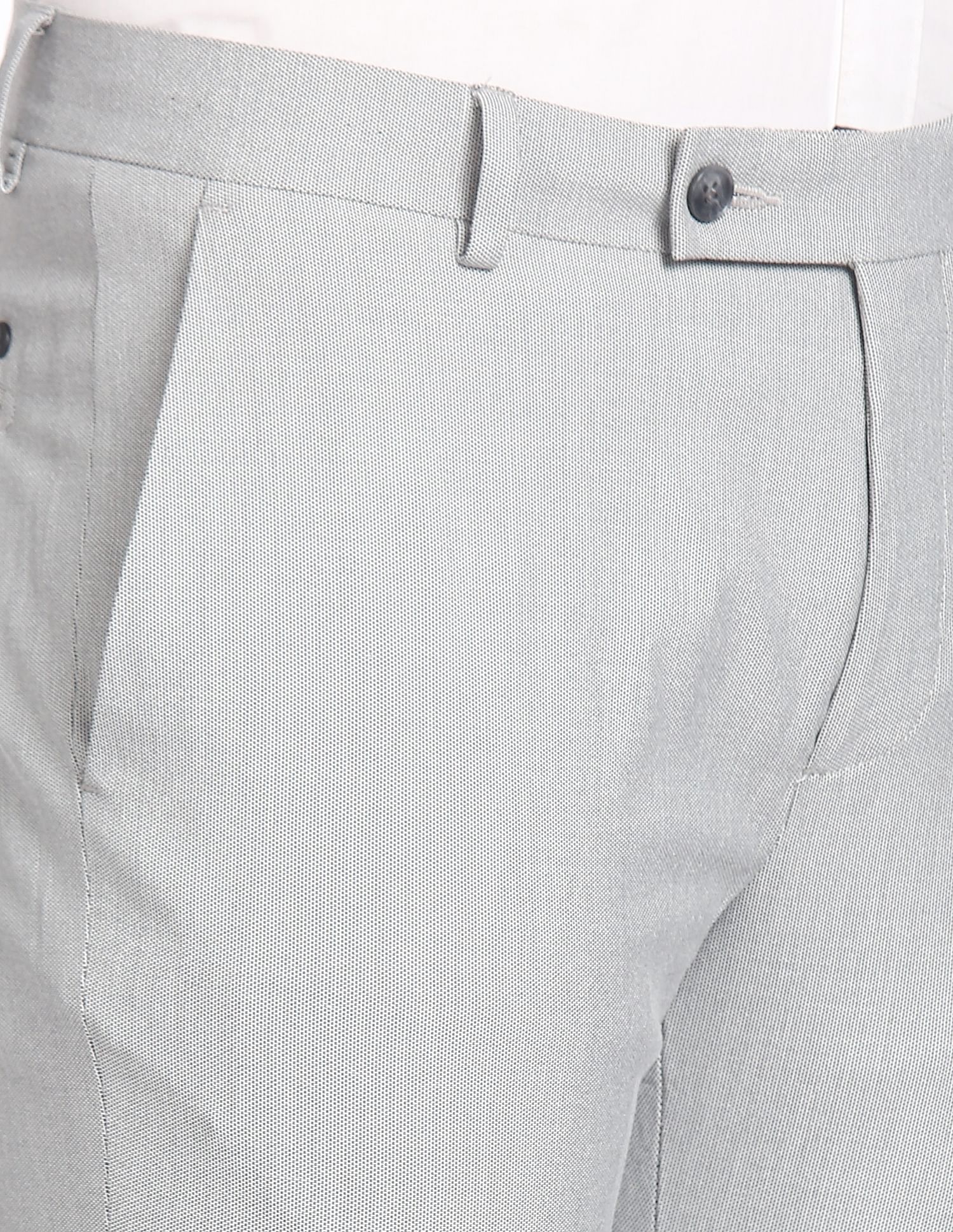 Arrow Tailored Regular Fit Dobby Formal Trousers