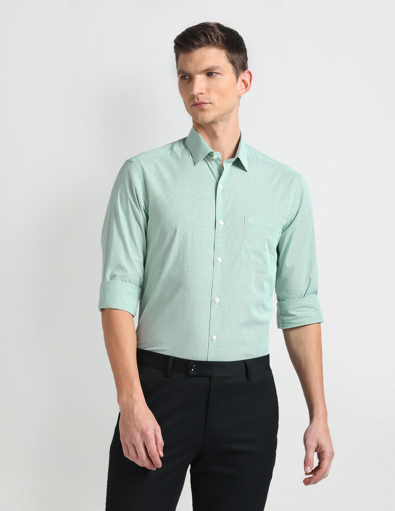 Arrow Manhattan Slim Pure Cotton Shirt
