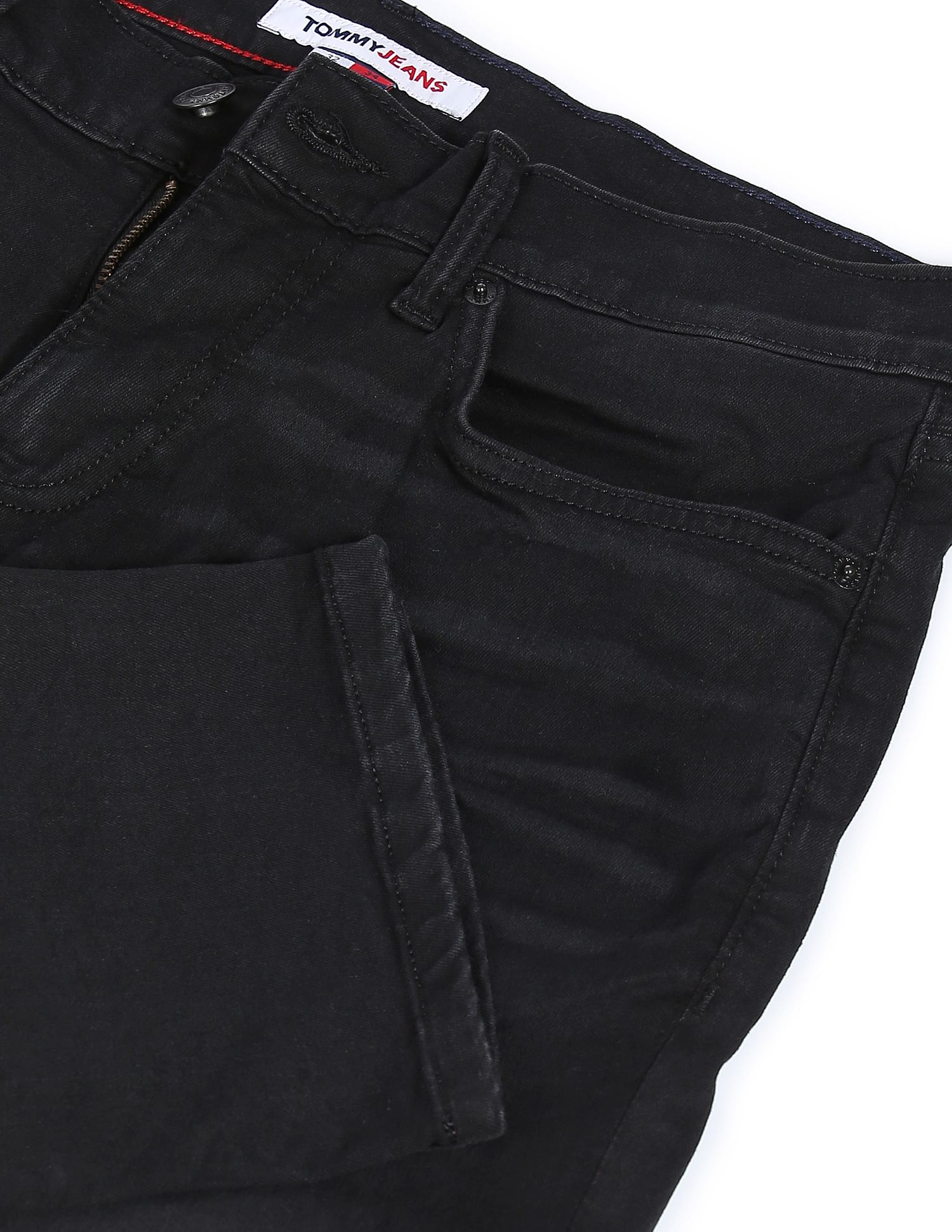 Mens black tommy hilfiger jeans online