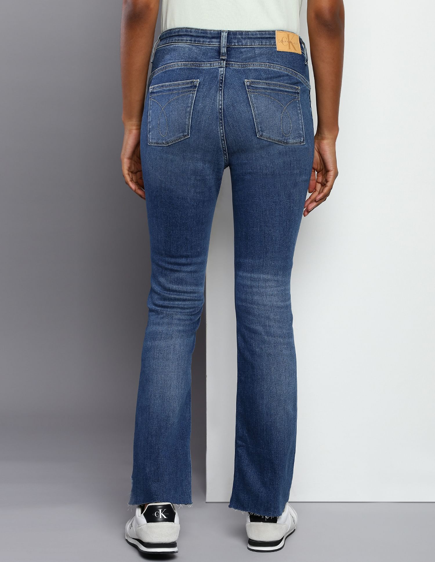 Buy Calvin Klein High Rise Bootcut Jeans NNNOW