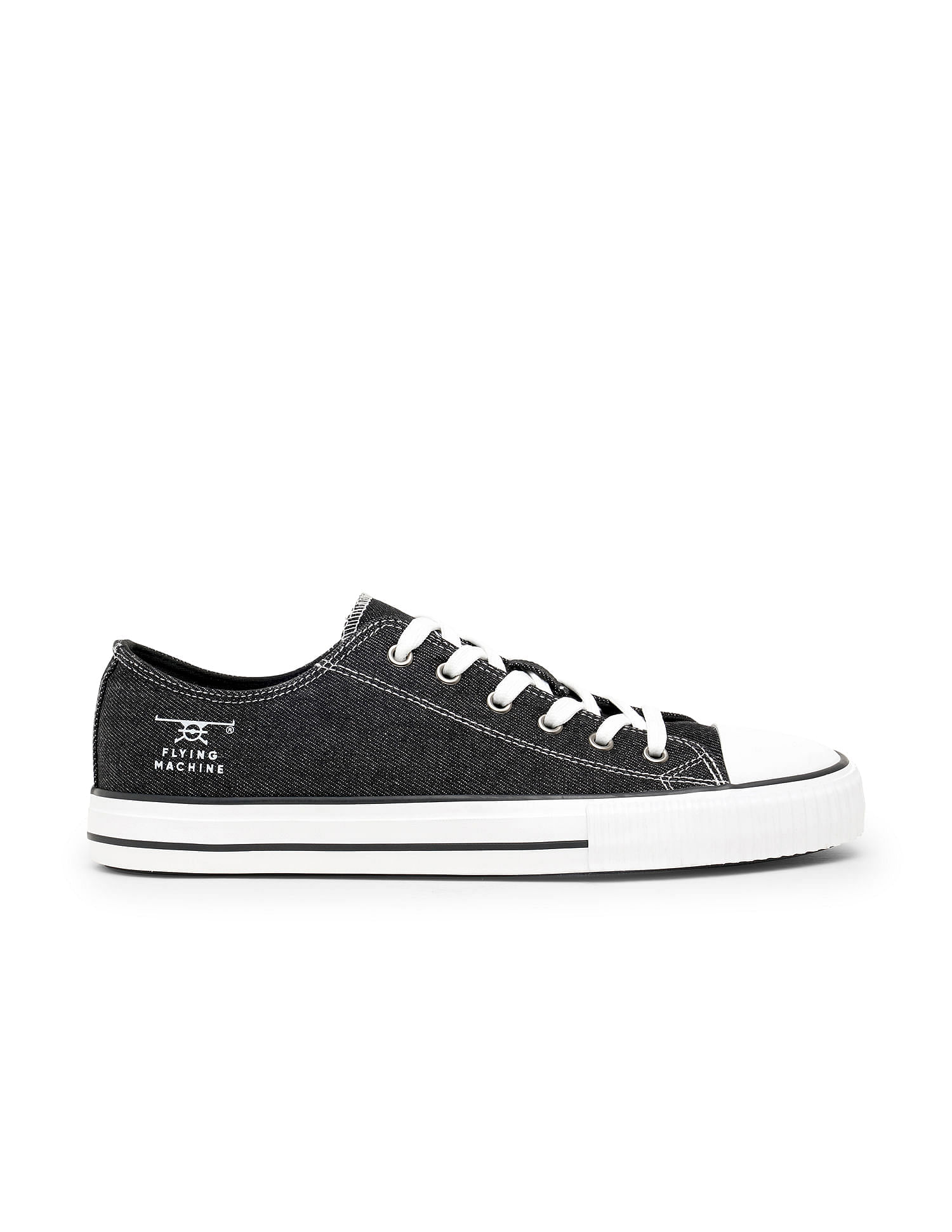 Flying Machine Men Round Toe Washed Cox 2.0 Sneakers