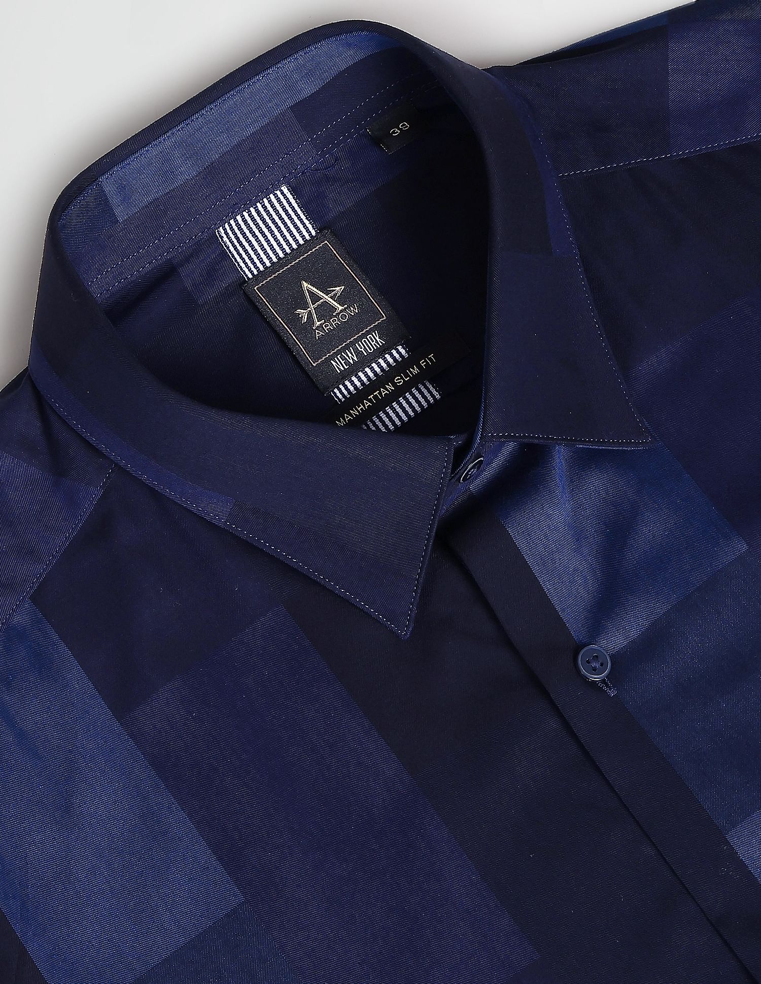 Arrow Newyork Colour Block Cotton Twill Shirt