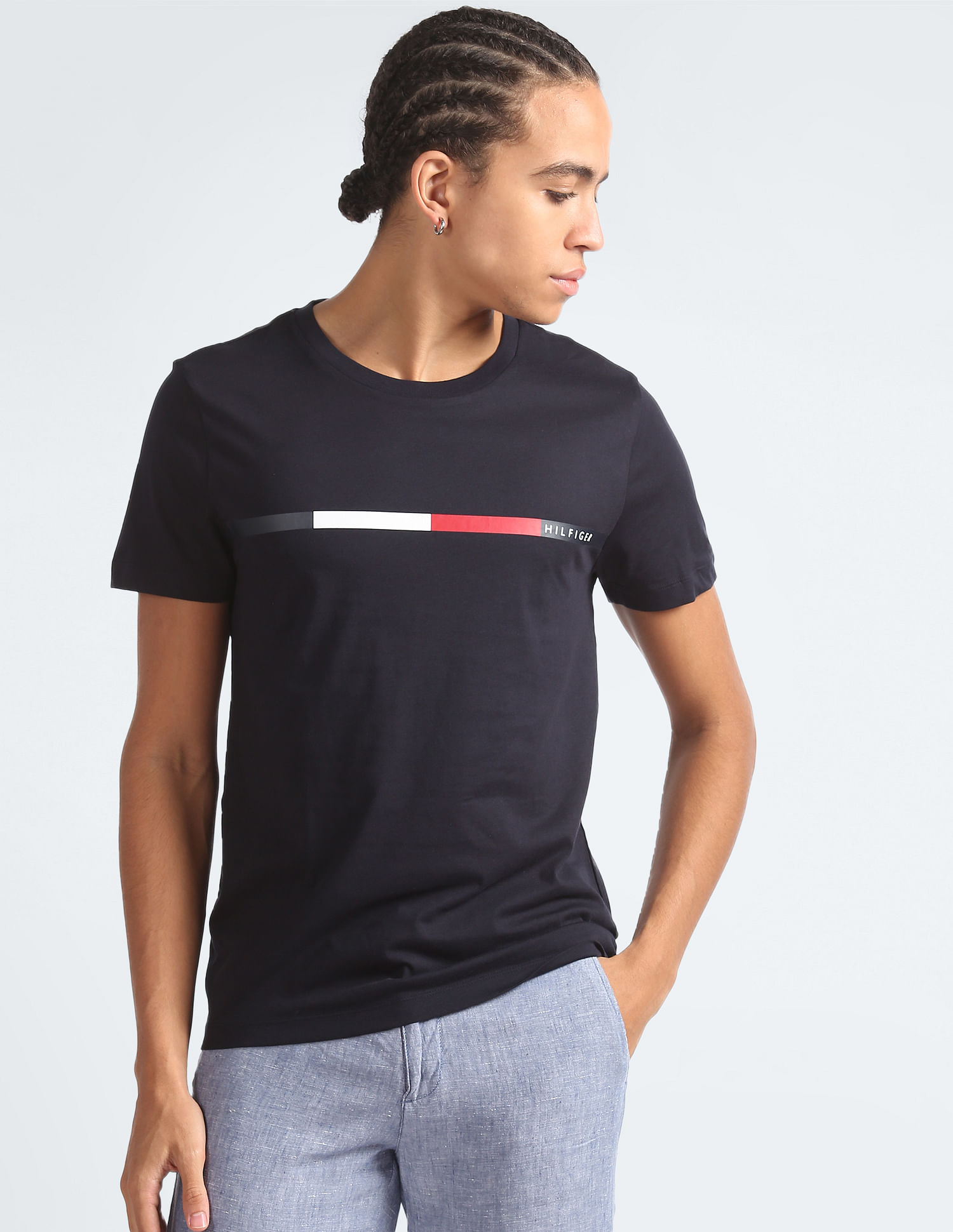 Buy Tommy Hilfiger Chest Bar Slim Fit T Shirt NNNOW