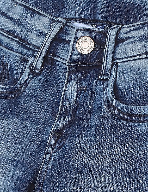 U.S. Polo Assn. Kids Mid Rise Slim Fit Jeans