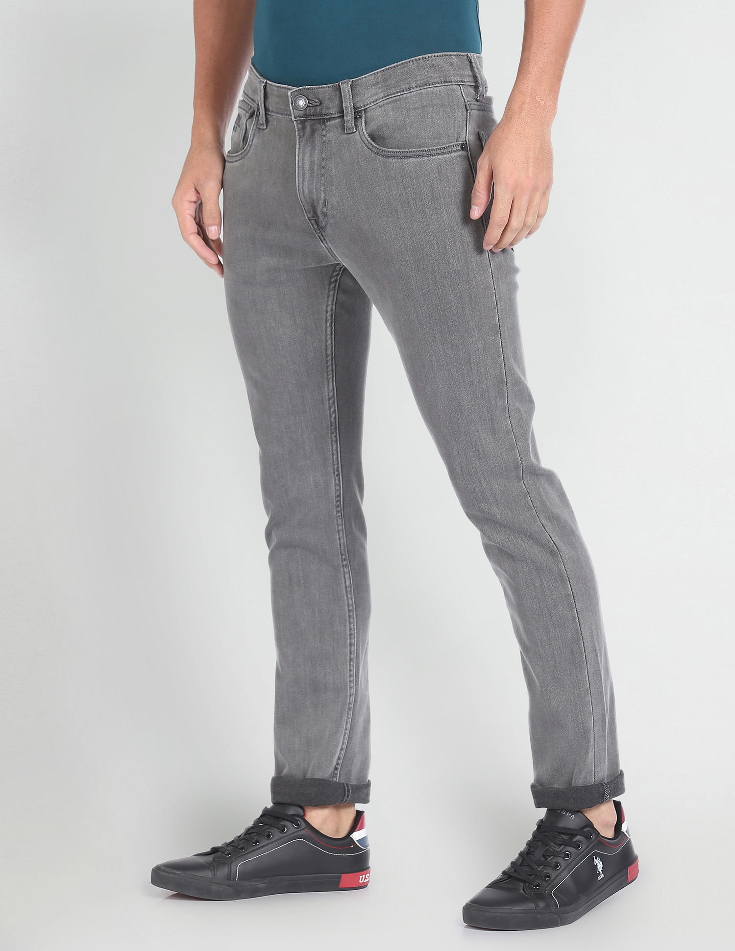 U.S. Polo Assn. Denim Co. Regallo Skinny Fit Grey Jeans