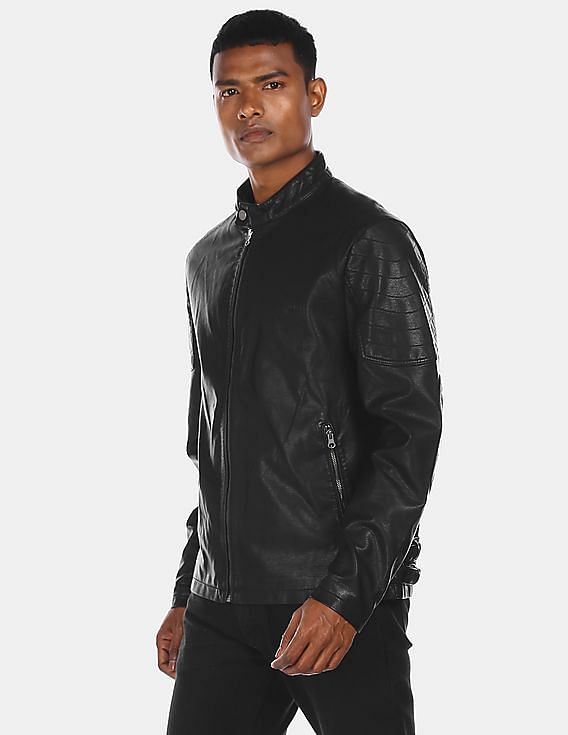 Us polo black leather 2024 jacket