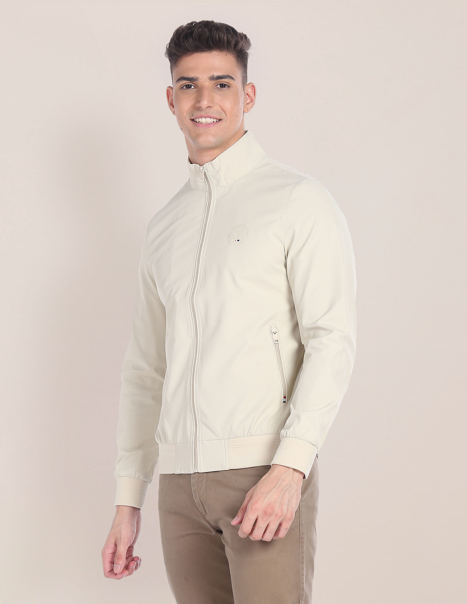 U.S. Polo Assn. High Neck Solid Jacket