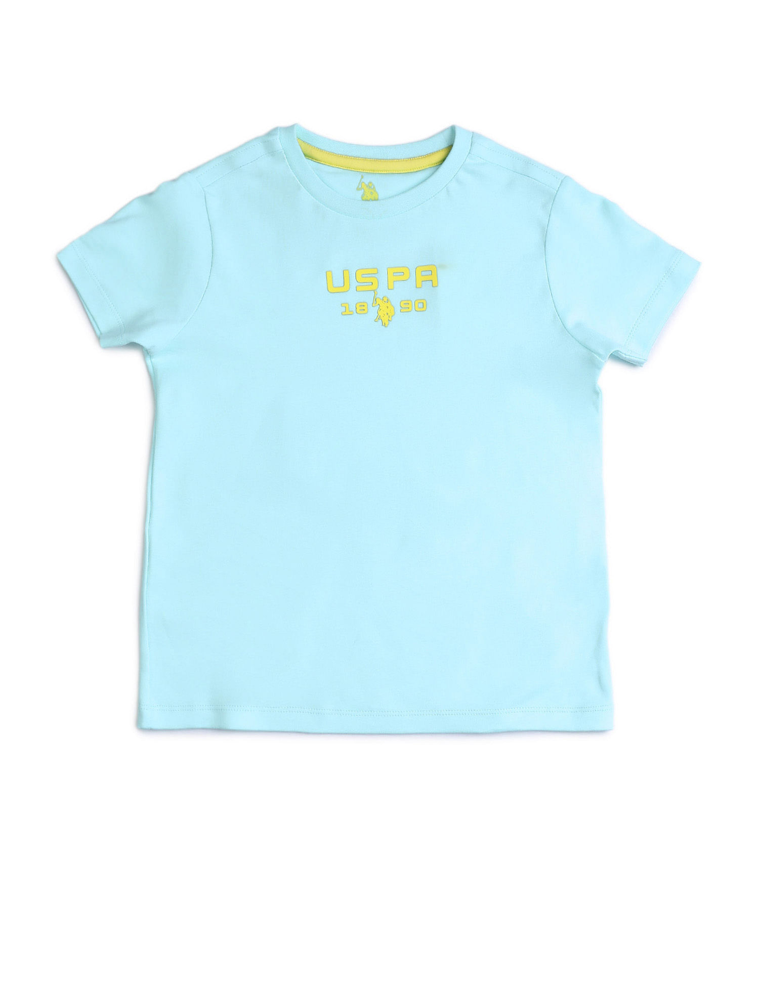 U.S. Polo Assn. Kids Boys Solid Regular Fit T-Shirt