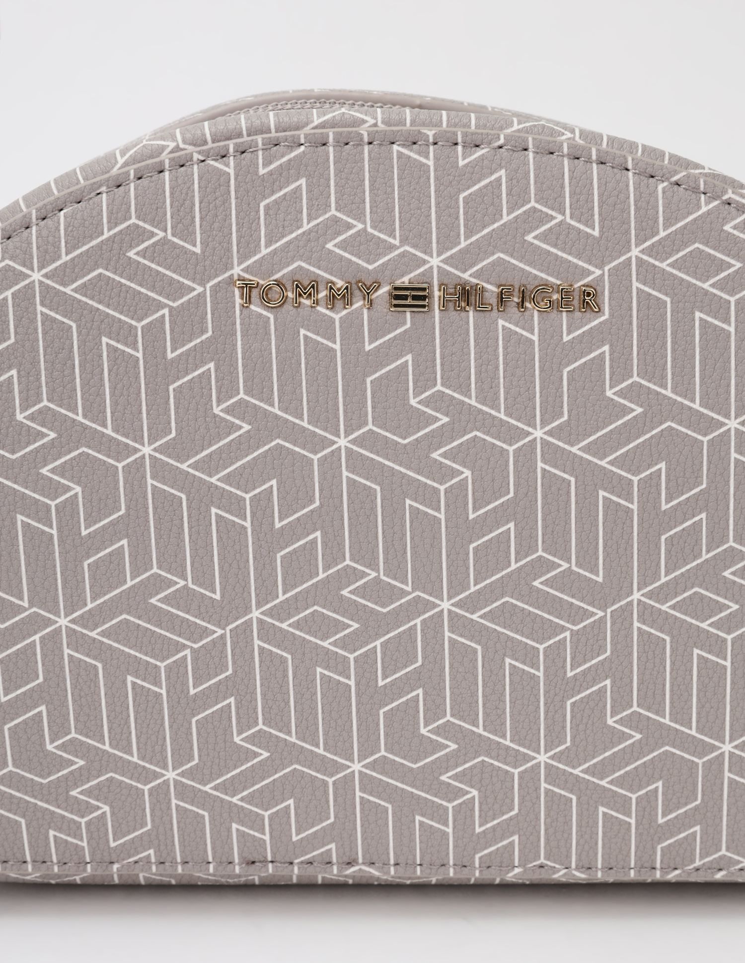Tommy Hilfiger Logo Brown Pu Sling Bag