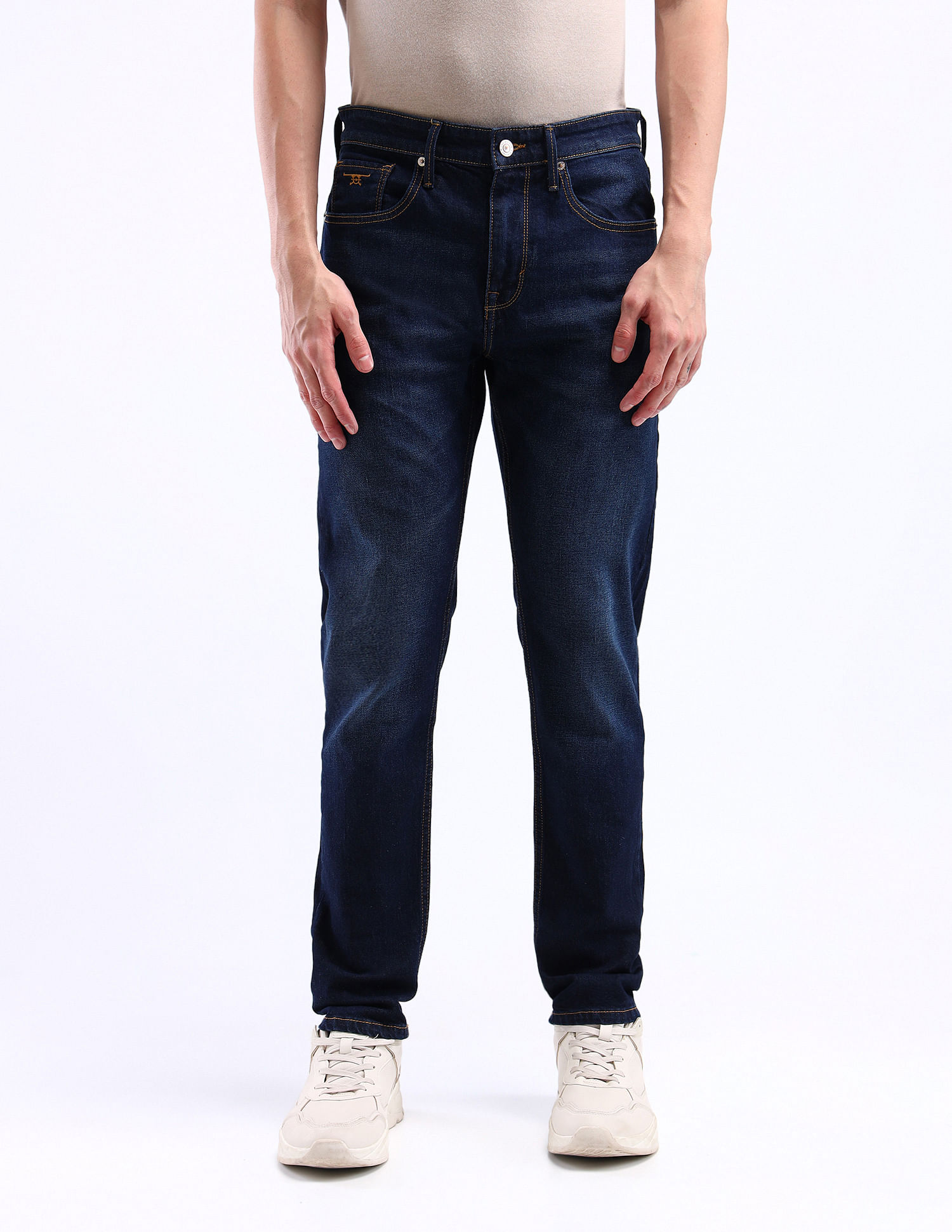 Flying Machine Mid Rise Slim Tapered Fit Jeans