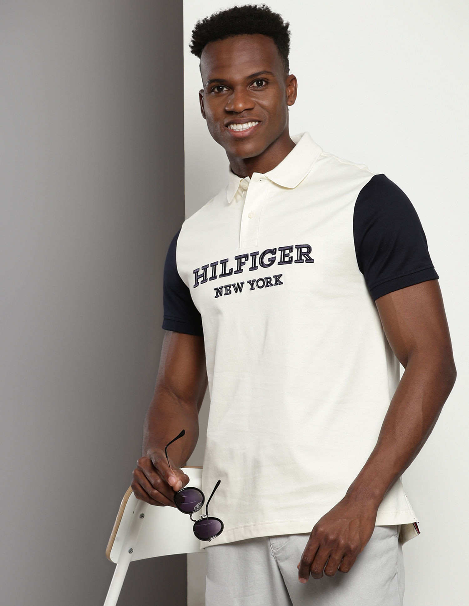Tommy Hilfiger Embroidered Monotype Cotton Polo Shirt