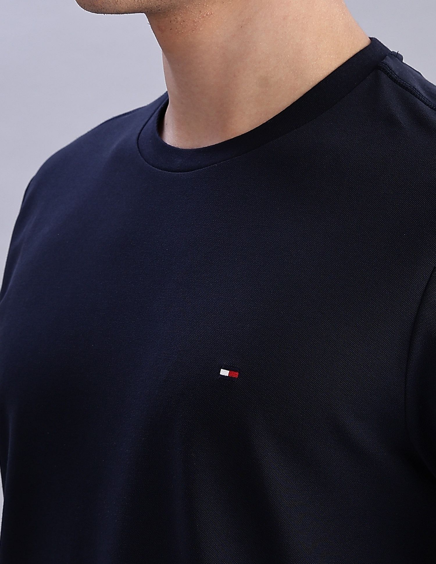 Tommy Hilfiger Solid Regular-Fit Cotton T-Shirts