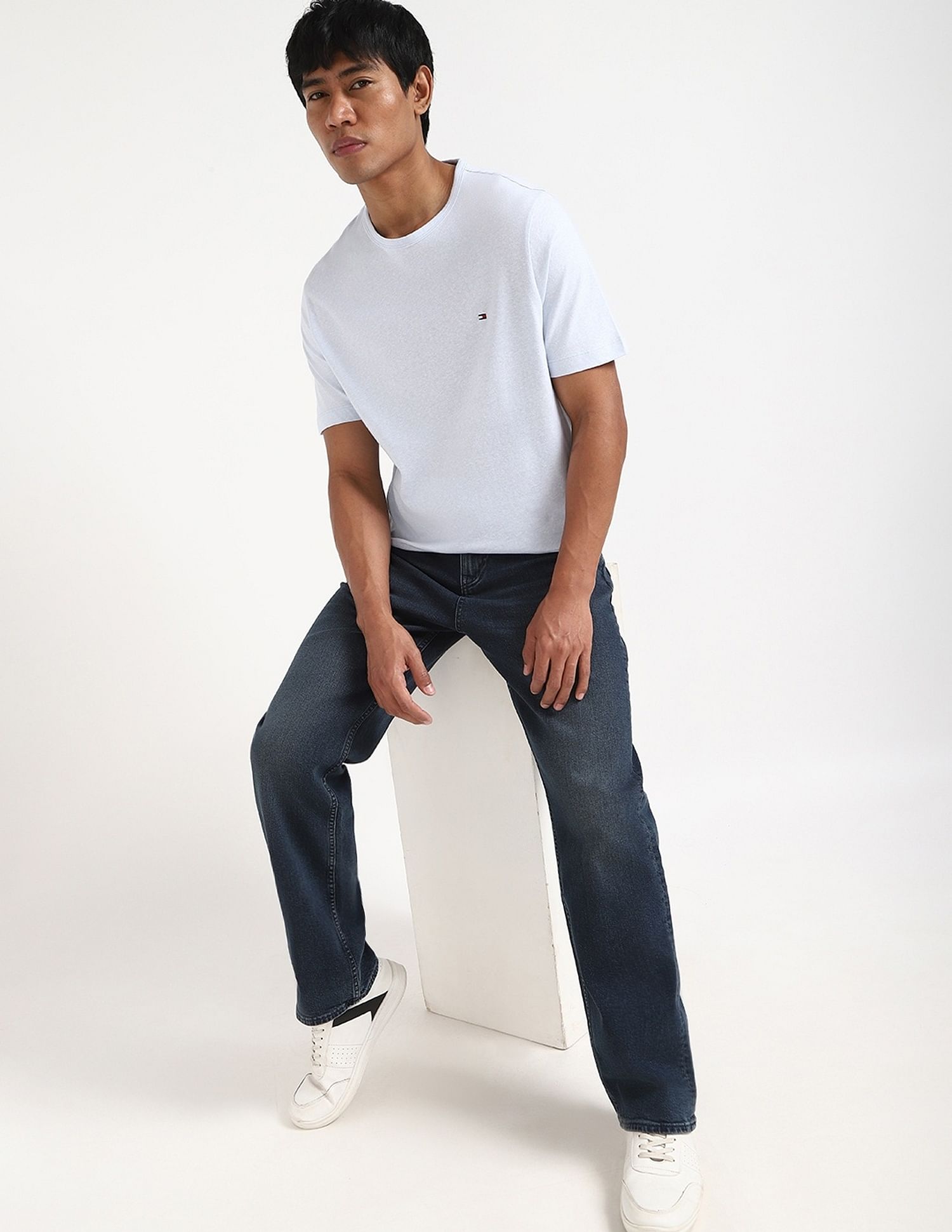 Tommy Hilfiger Solid Regular-Fit Cotton T-Shirt