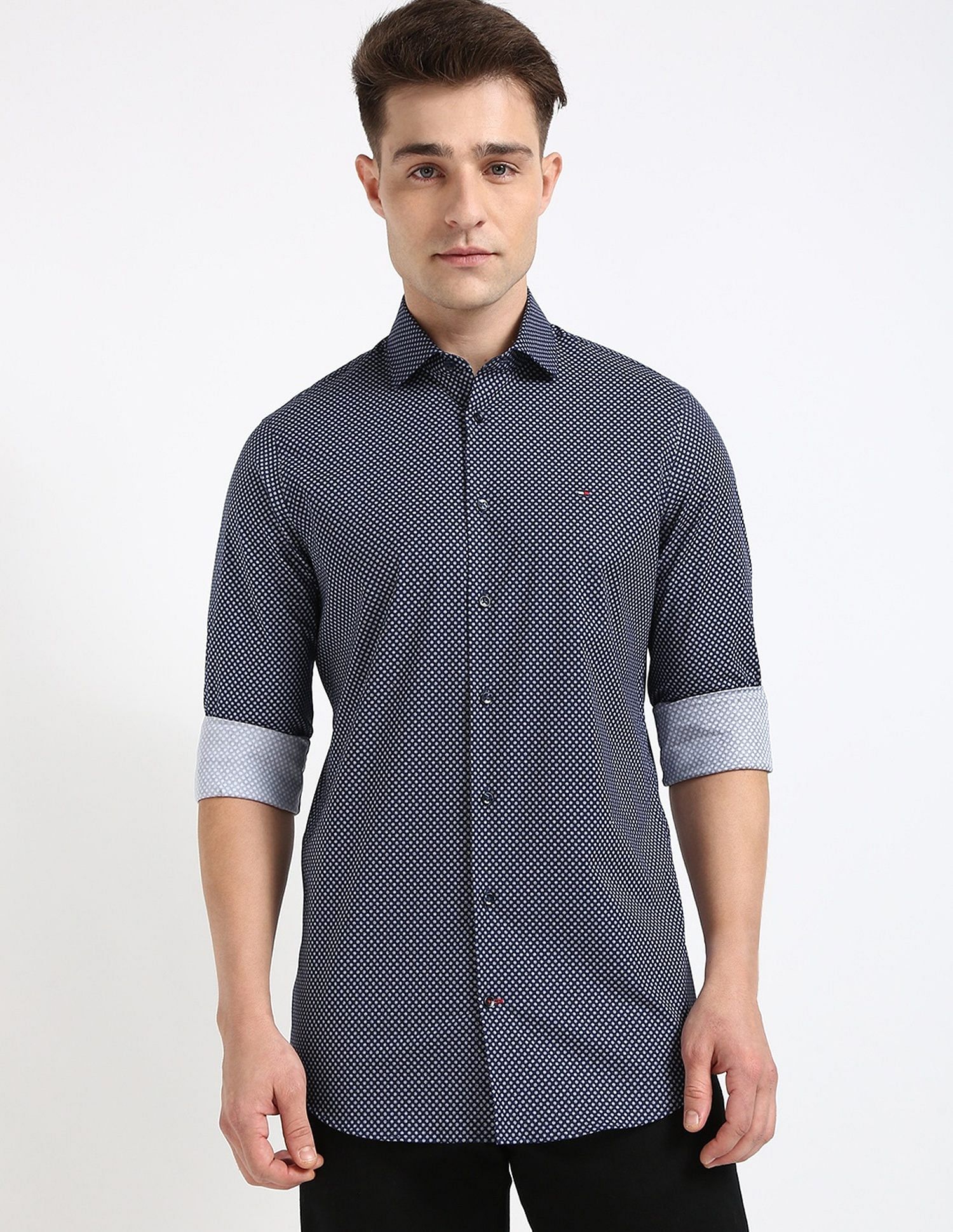 Tommy Hilfiger Printed Regular-Fit Poplin Woven Shirt