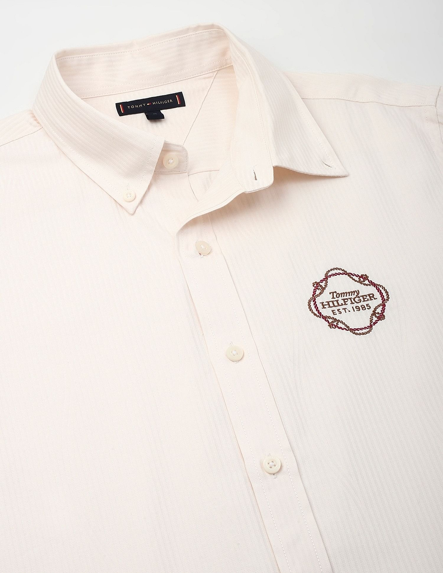 Tommy Hilfiger Striped Regular-Fit Dobby Shirt