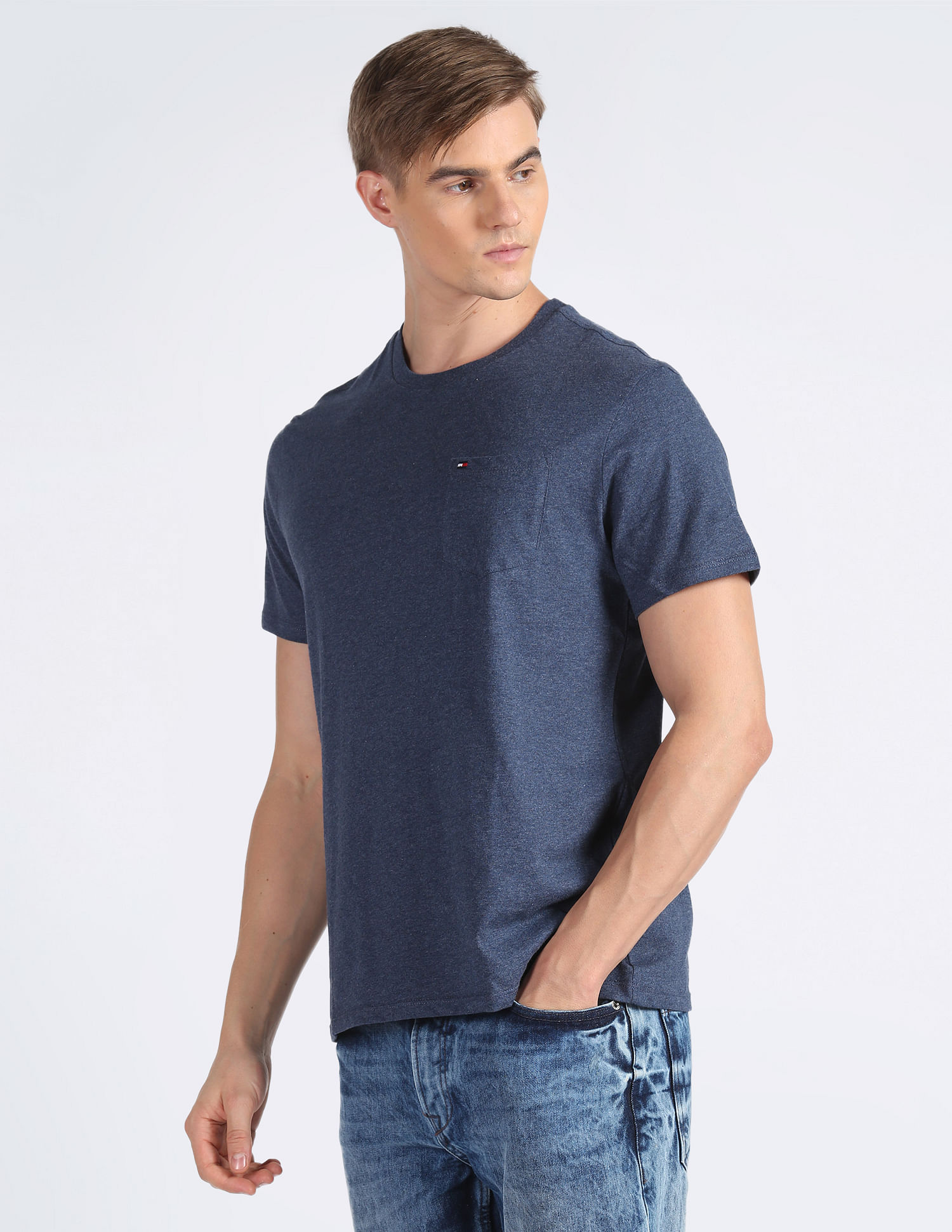 Tommy Hilfiger Heathered Cotton T-Shirt