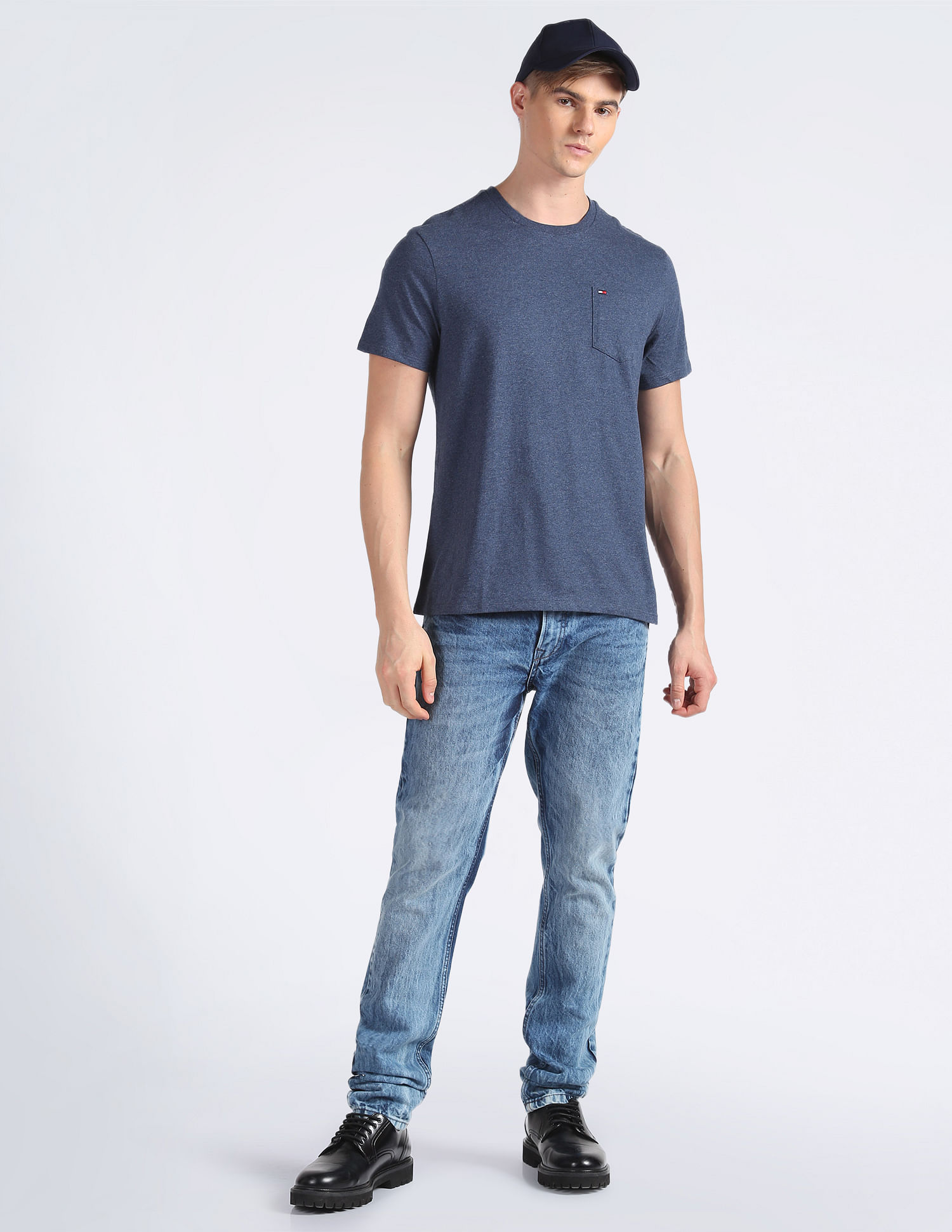 Tommy Hilfiger Heathered Cotton T-Shirt