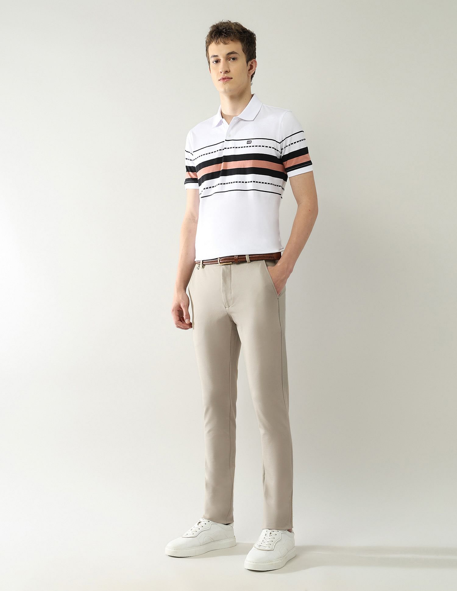 Arrow Sport Slim Fit Knitted Autoflex Trousers