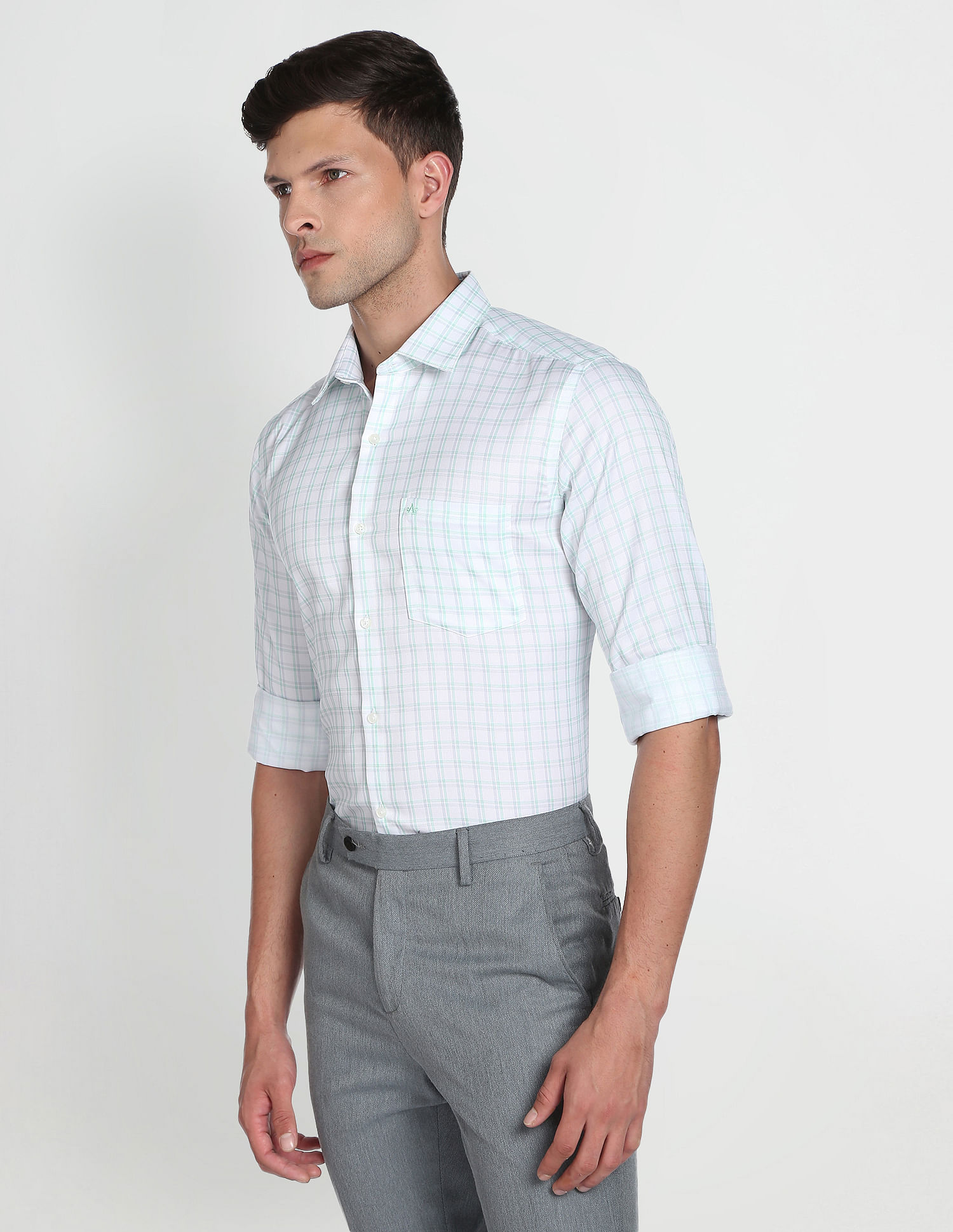 Arrow Auto Press Dobby Formal Shirt