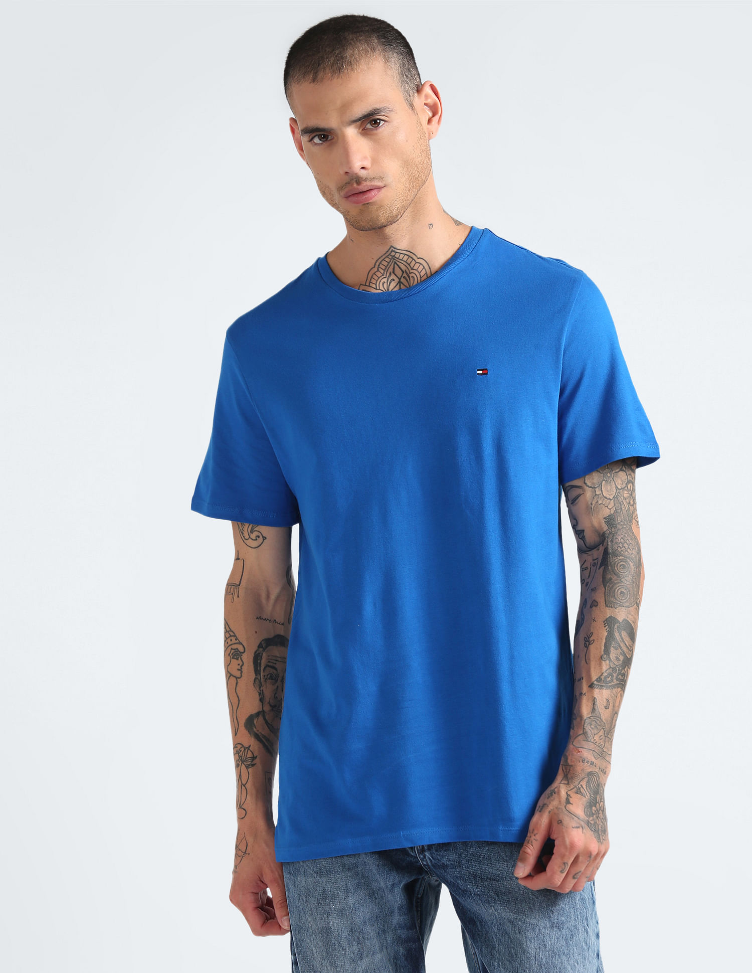 Tommy Hilfiger Solid Cotton Nantucket T-shirt