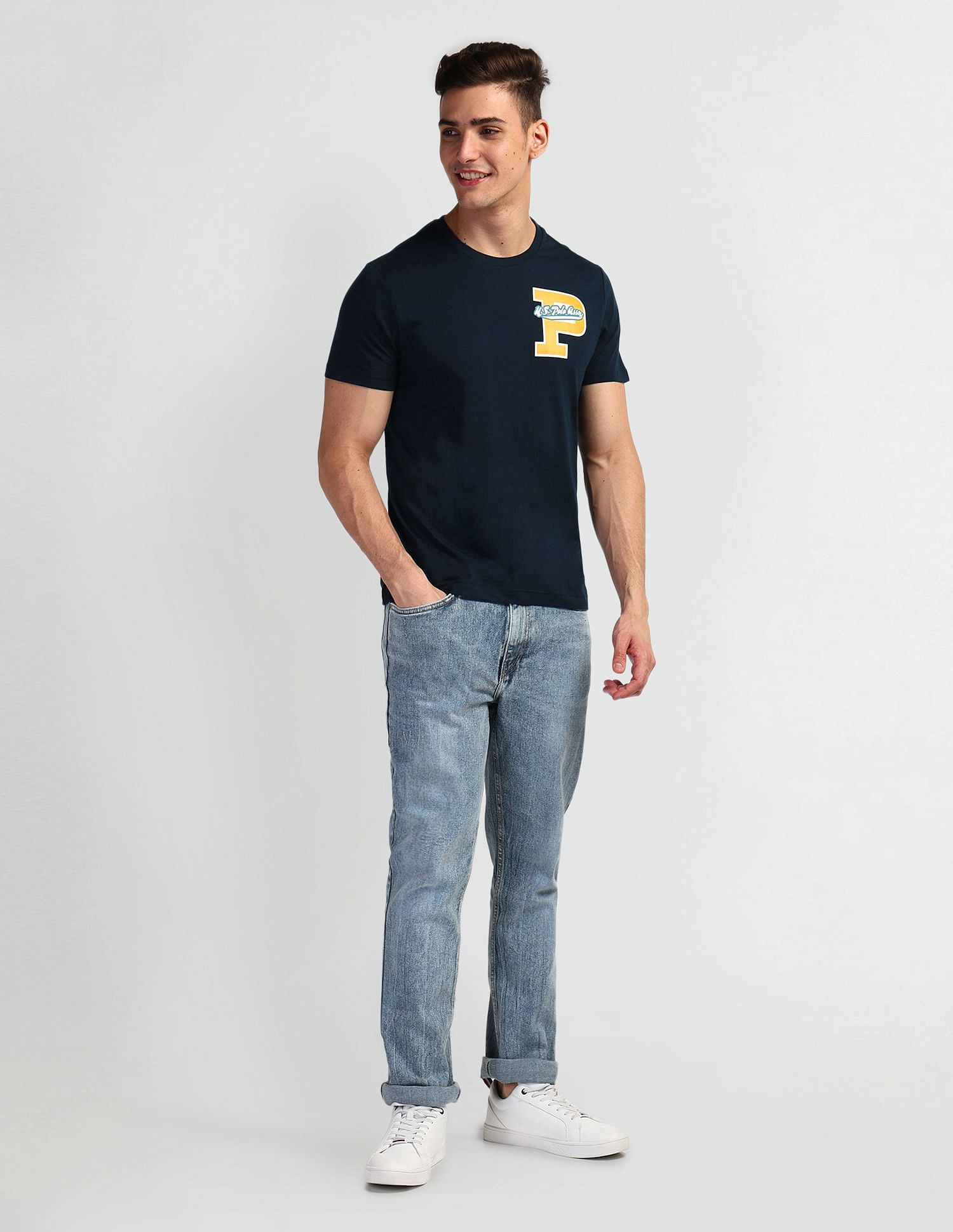 U.S. Polo Assn. Denim Co. Graphic Print Crew Neck T-Shirt