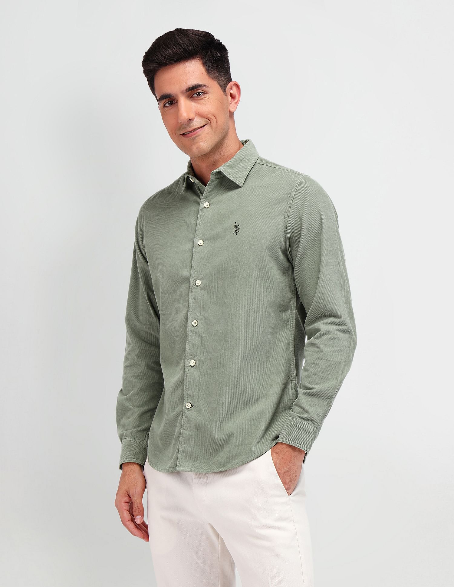 U.S. Polo Assn. Denim Co. Slim Fit Corduroy Shirt
