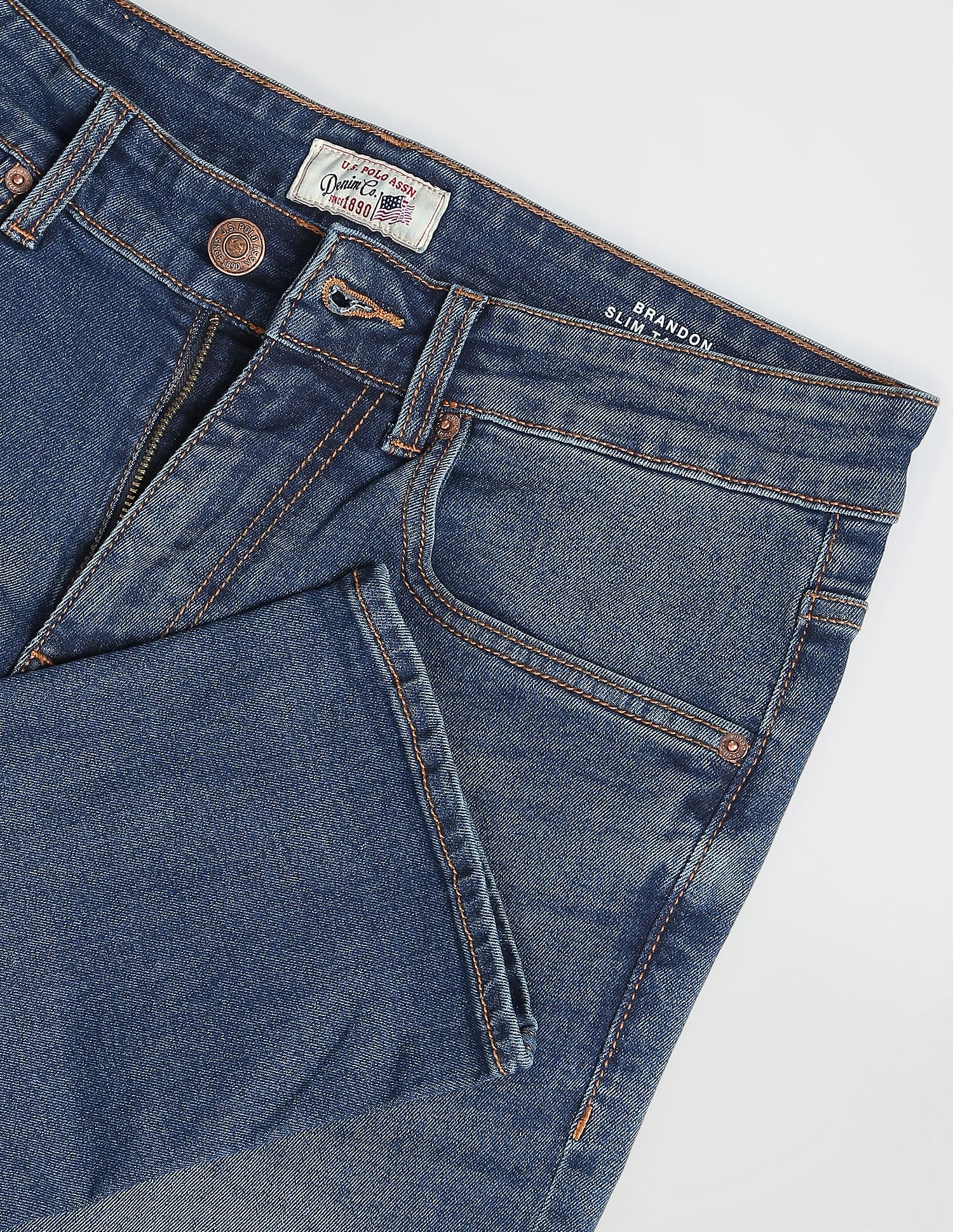 U.S. Polo Assn. Denim Co. Brandon Slim Tapered Fit Blue Jeans