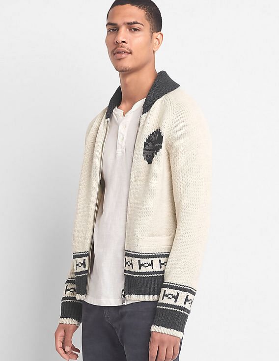 Gap mens hotsell shawl collar cardigan