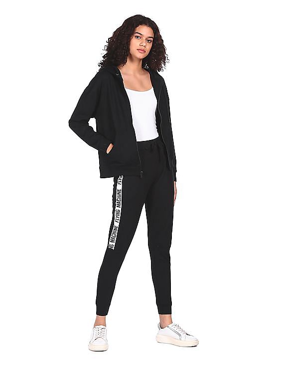 Buy Women Black Solid Ankle Length Cotton Jogger Track Pants online in  India at Apparel Bliss