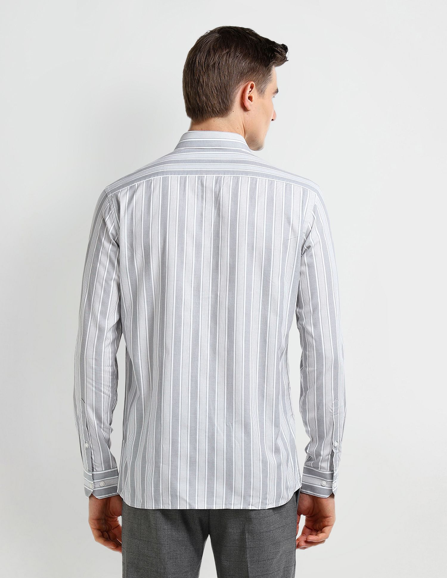 Arrow Vertical Striped Dobby Shirt