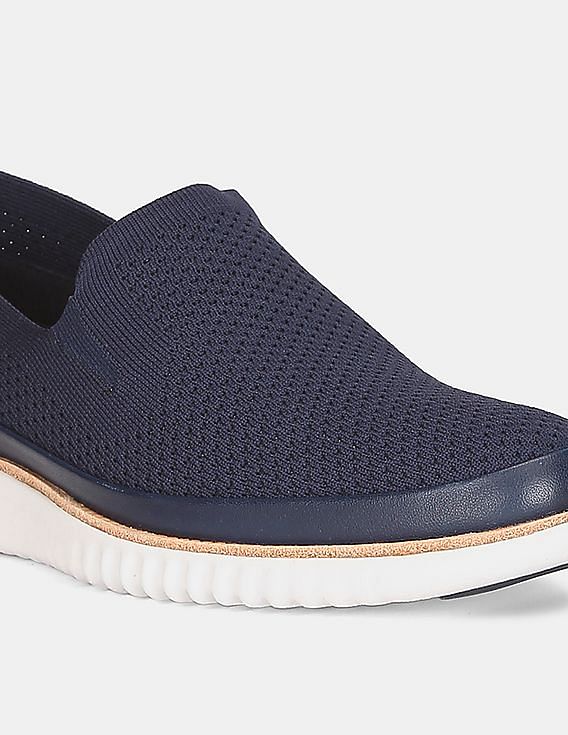 Buy Cole Haan Blue 2.ZEROGRAND Stitchlite Slip On Shoes NNNOW