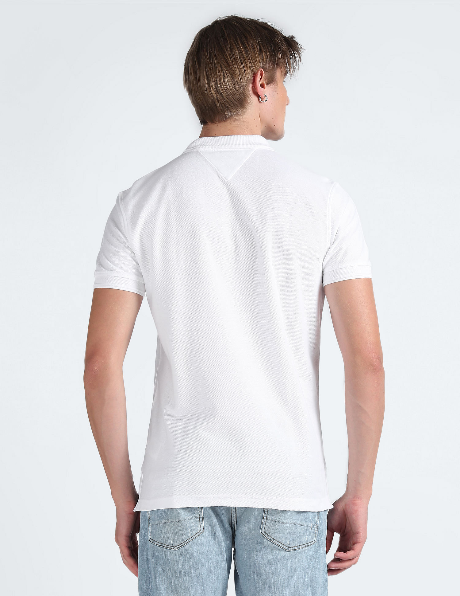 Tommy Hilfiger Panelled Twill Polo Shirt