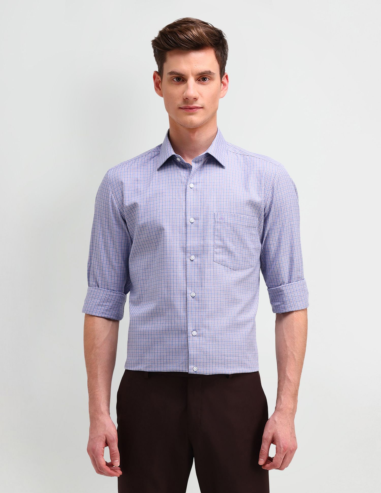 Arrow Twill Micro Checked Shirt
