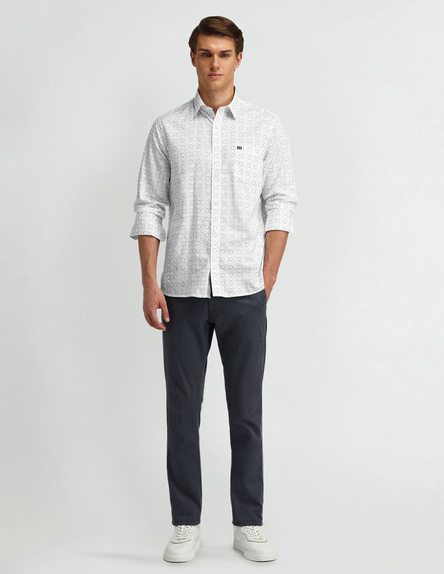 Arrow Sport Liberty Classic Fit Geometric Print Shirt