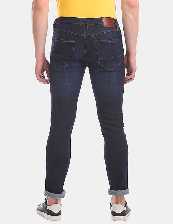 dark wash stretch jeans