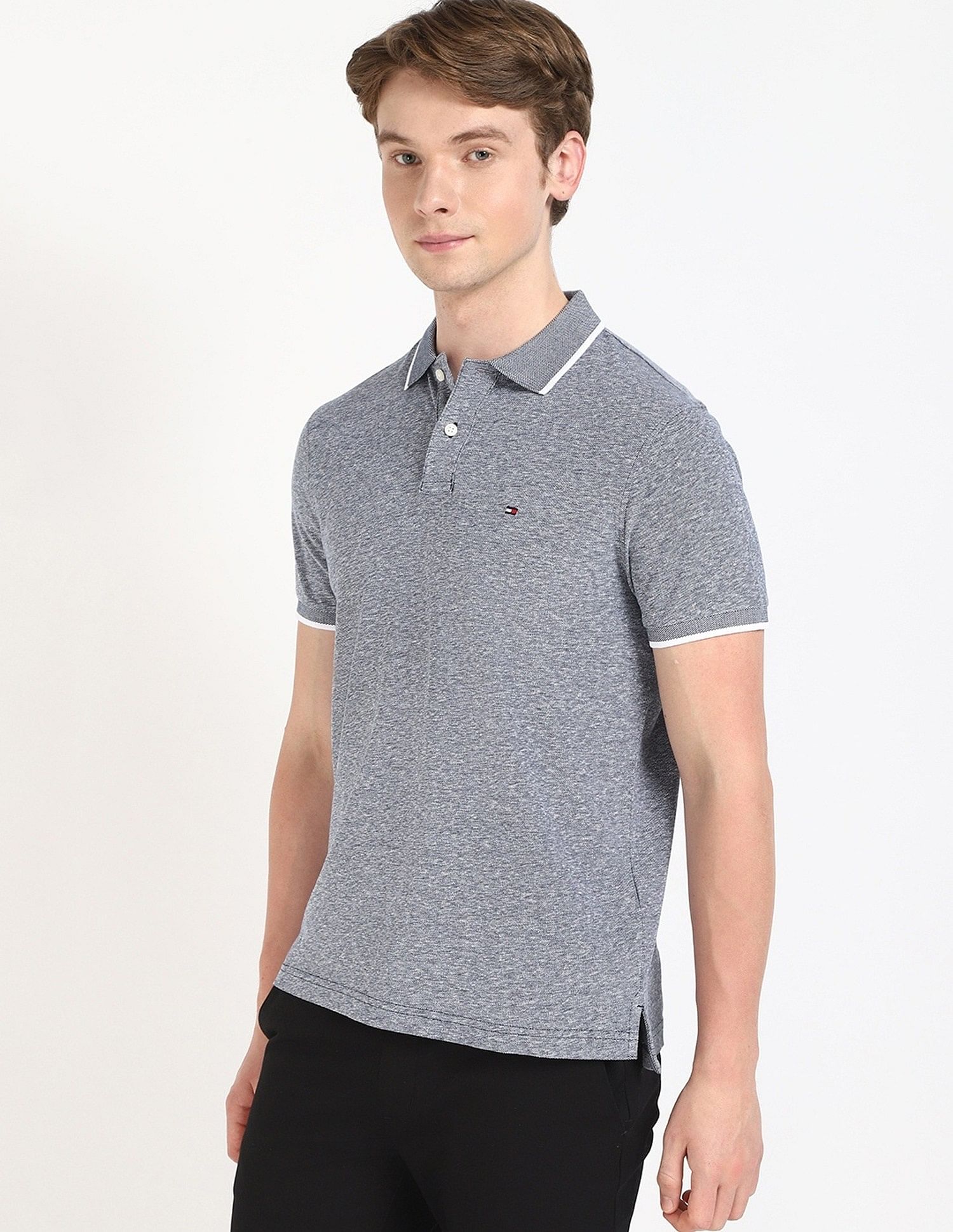 Tommy Hilfiger Printed Regular-Fit Cotton Polo Shirt