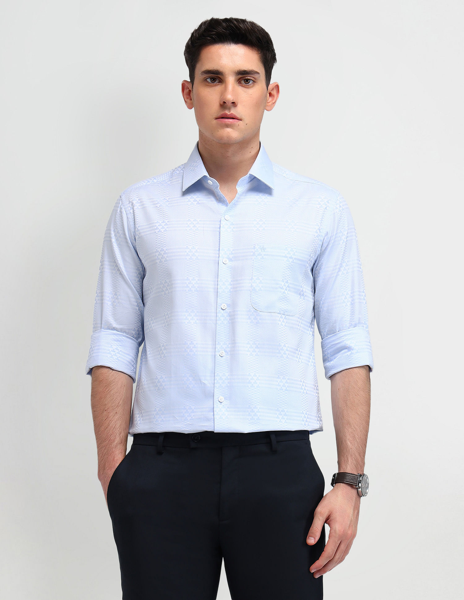 Arrow Italian Elegance Printed Slim Fit Shirt