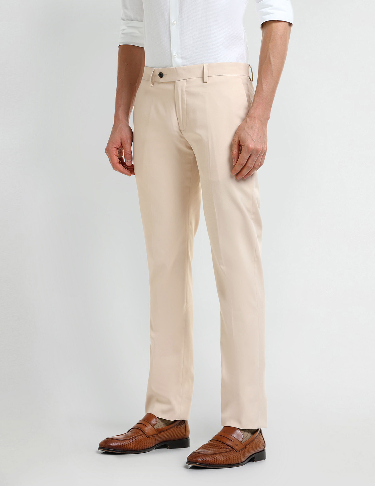 Arrow Tapered Fit Twill Trousers