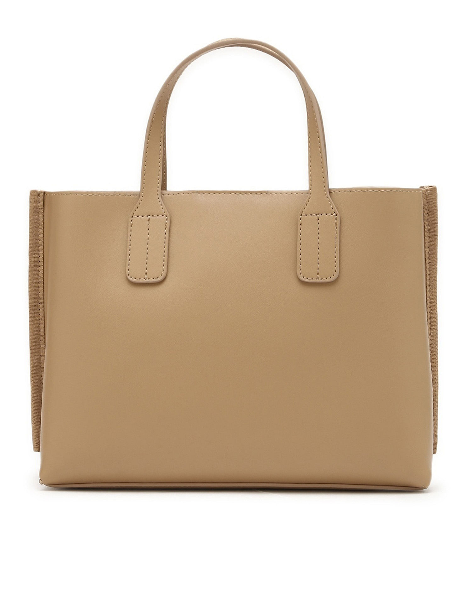 Tommy Hilfiger Solid Khaki Pu Handbags