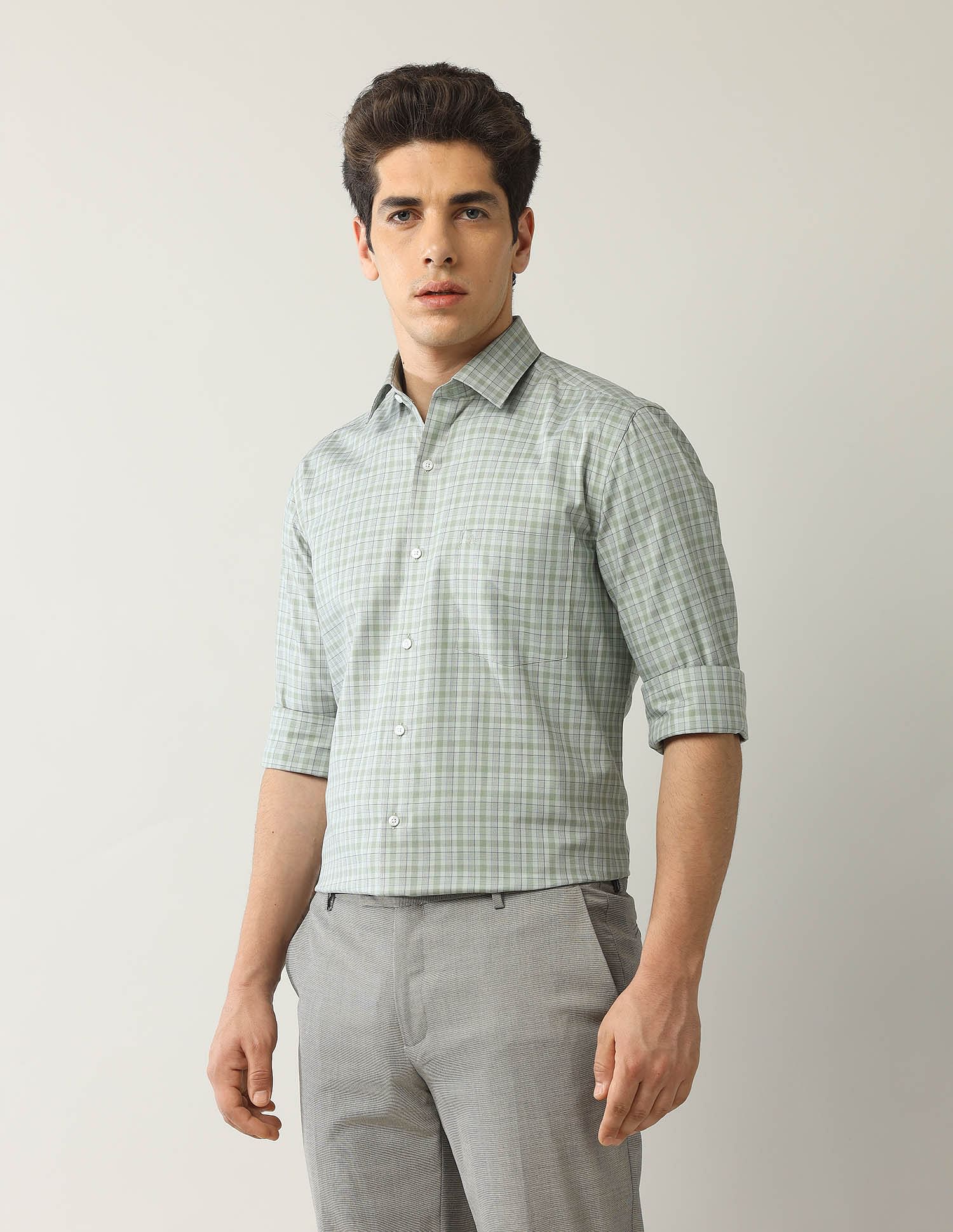 Arrow Liberty Classic Fit Plaid Checked Shirt