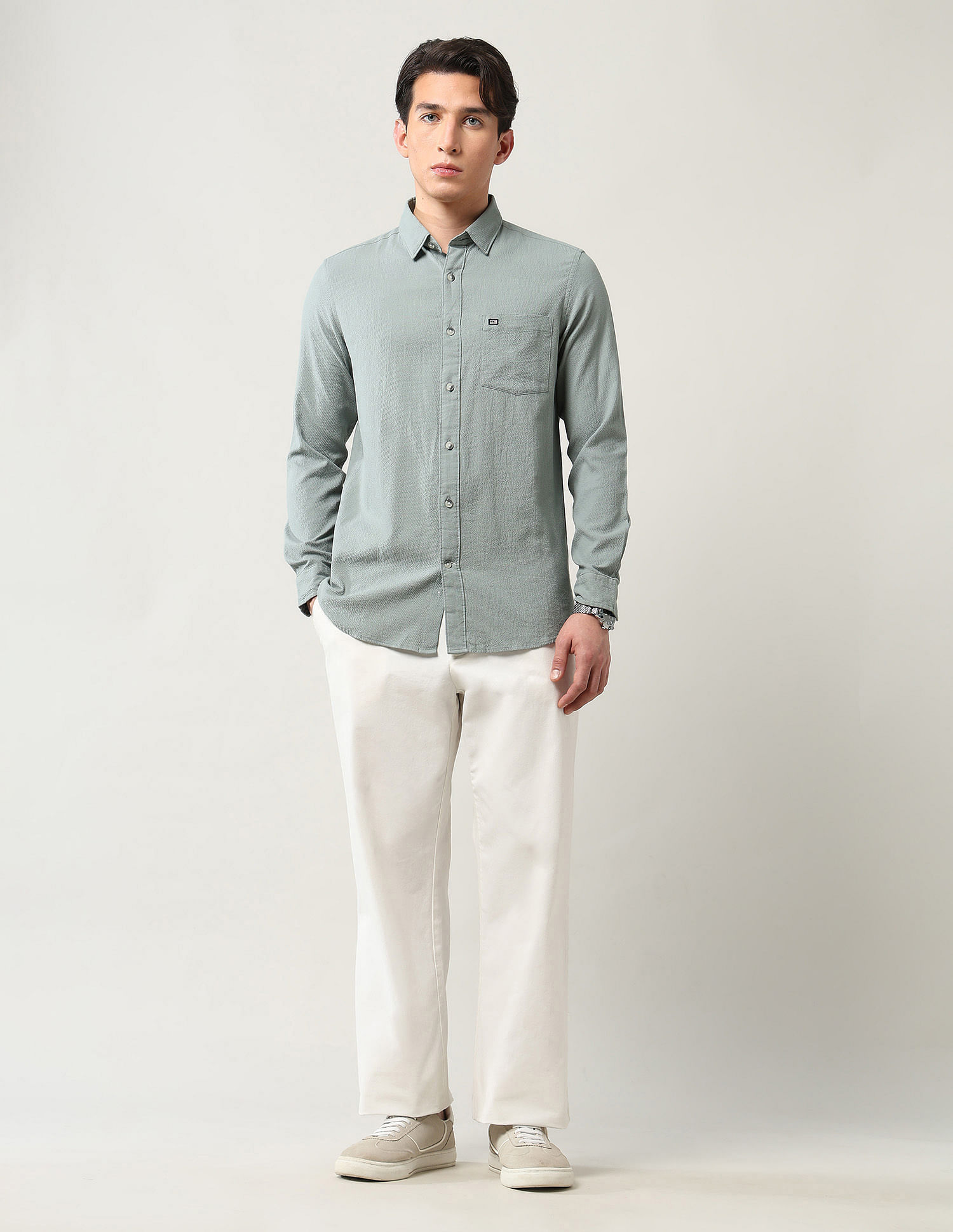 Arrow Sport Textured Slim Fit Shirt