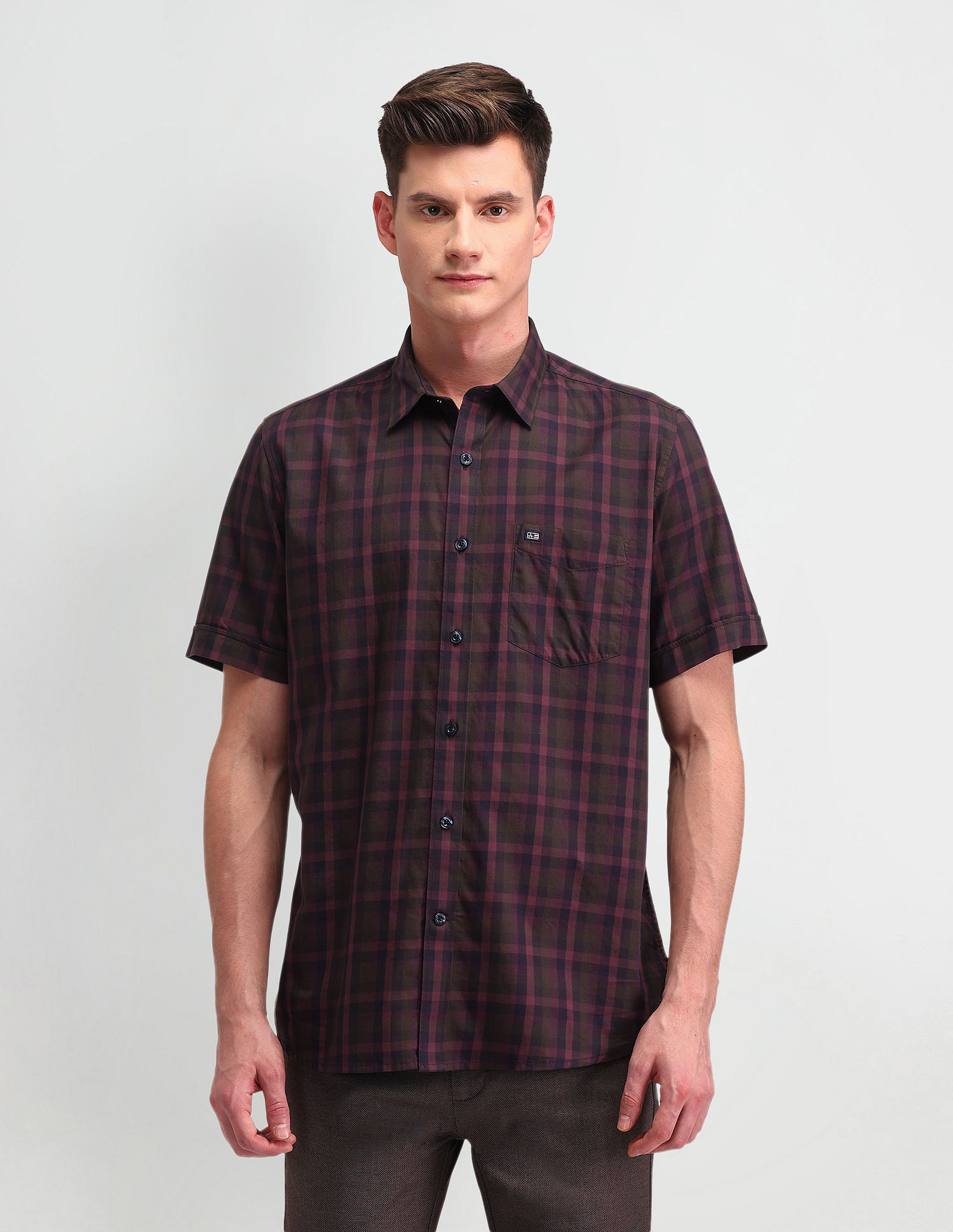 Arrow Sport Twill Dupplin Checked Shirt
