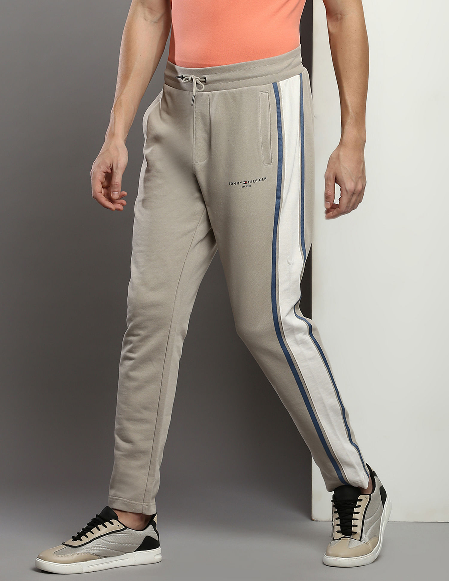 Tommy hilfiger colour block sale track pants