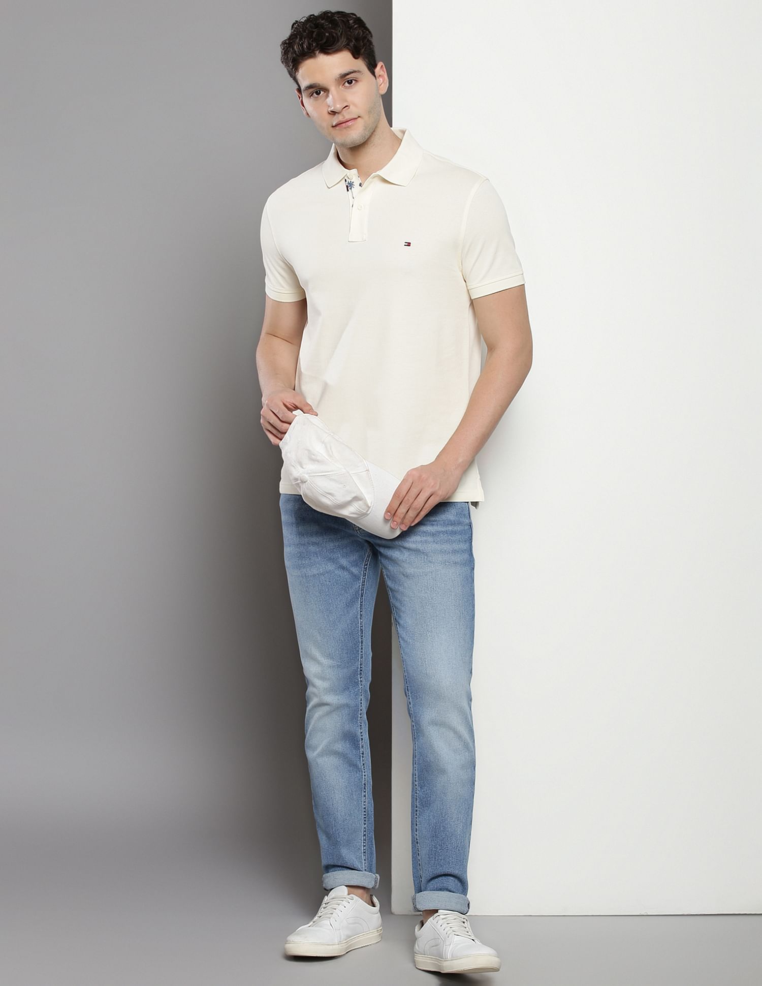 Tommy Hilfiger Organic Cotton Solid Polo Shirt