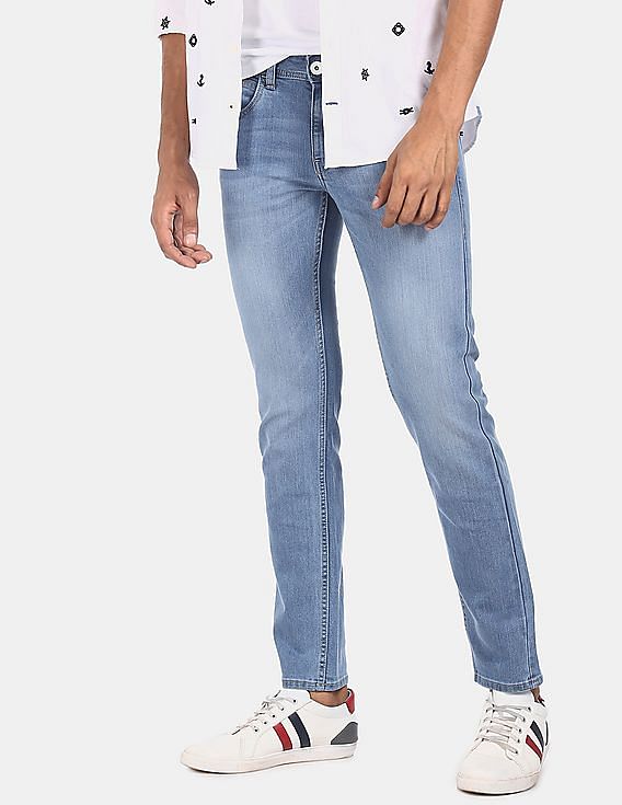 flying machine slim men light blue jeans