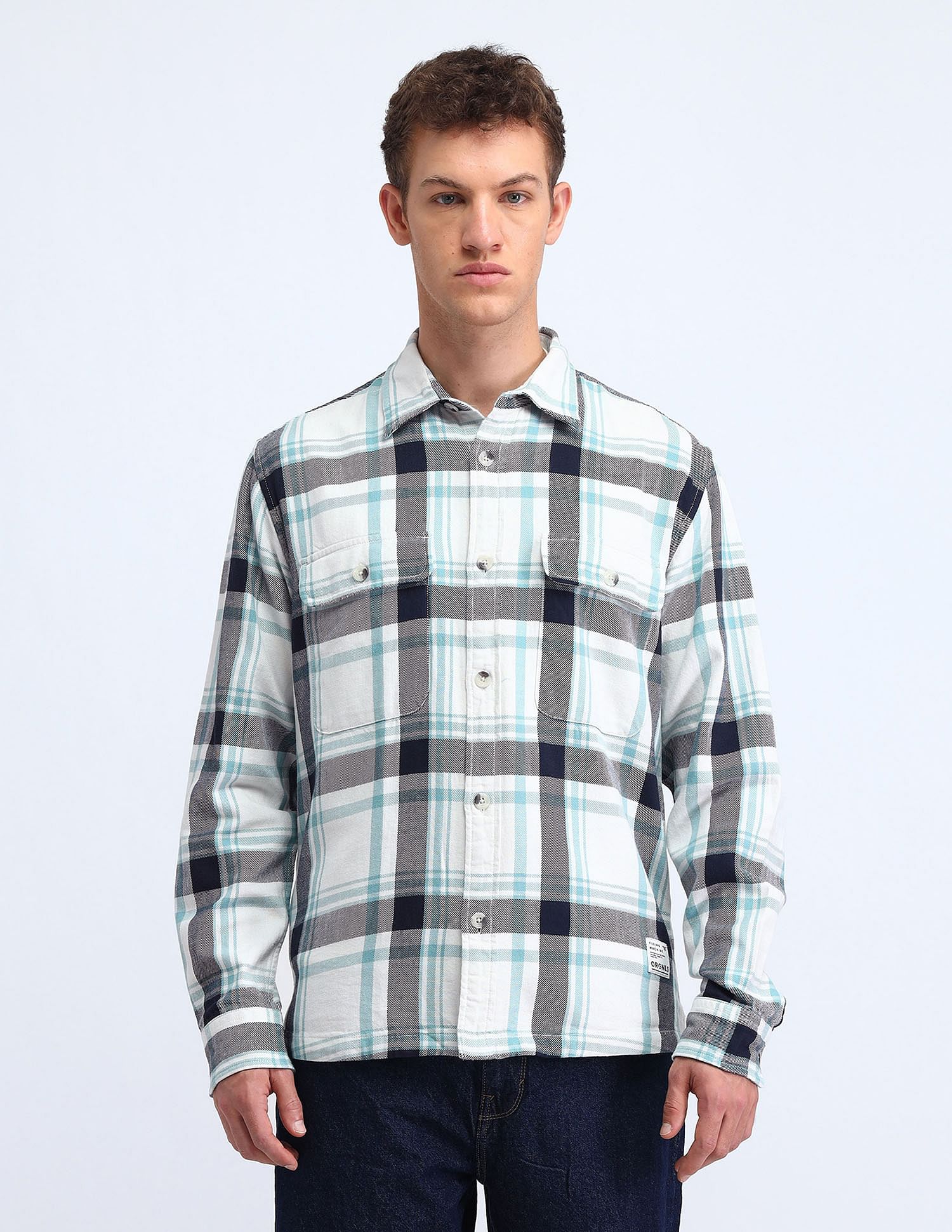 Flying Machine Kiddult Gingham Checked Shacket