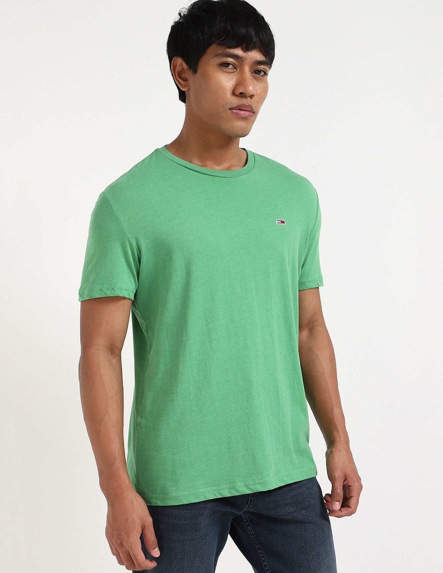 Tommy Hilfiger Solid Slim-Fit Cotton T-Shirt